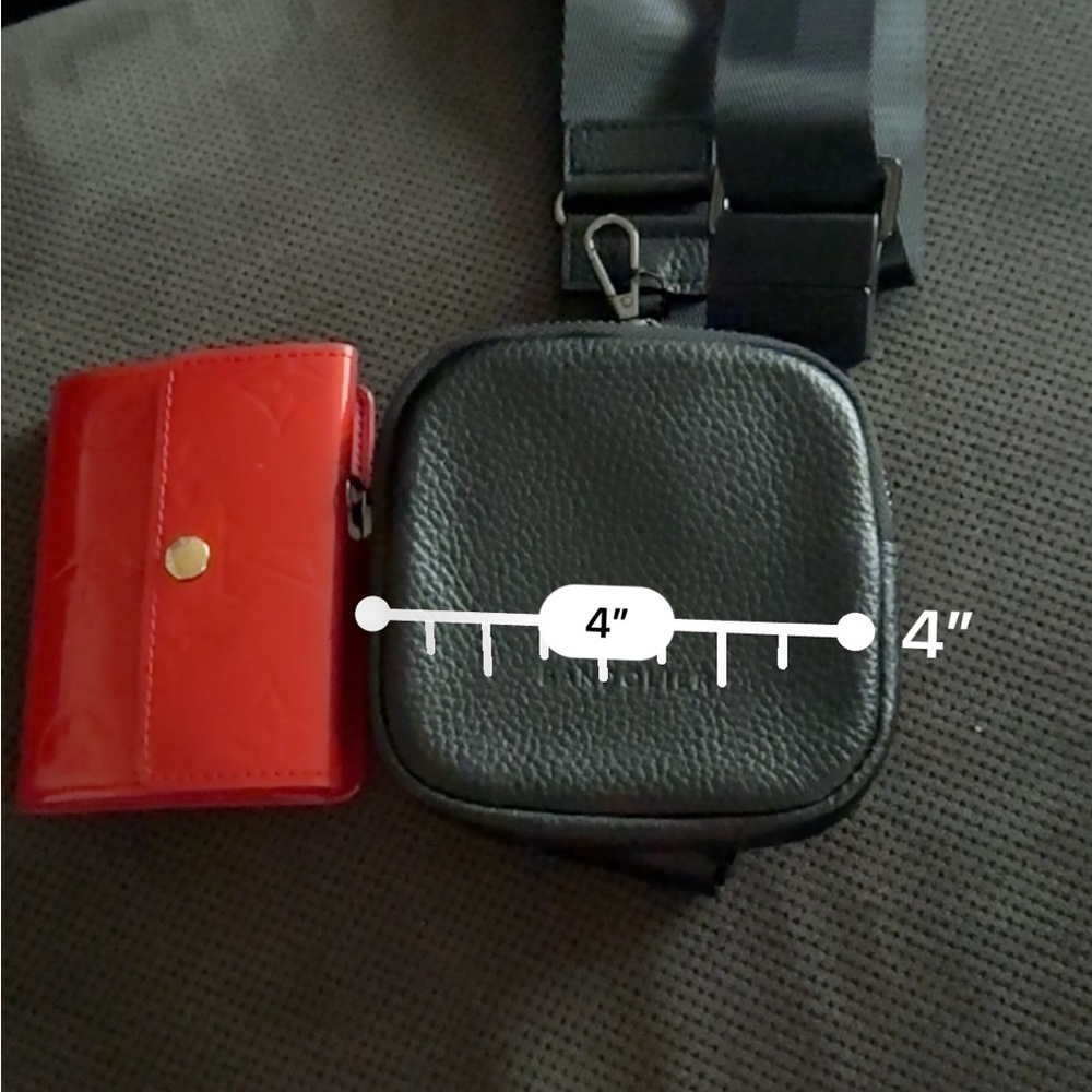 Bandolier Black Leather Belt Bag - Picture 3 of 4